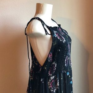 Free people Floral Maxi Dress size L